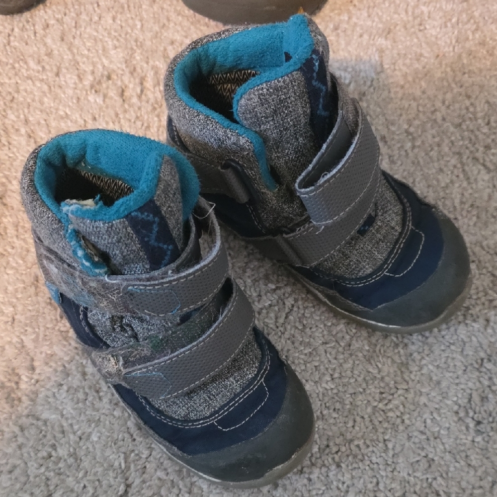 See Kai Run Kids' Navy and Gray Boots